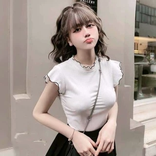 ÁO CROPTOP CỔ VIỀN CB