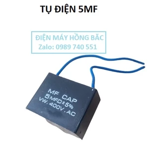 1 tụ điện 5mf 400VAC - dùng cho quạt và thiết bị điện khác