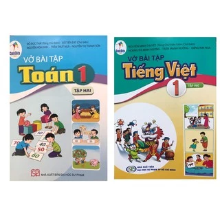 Sách Combo Vở bài tập tiếng việt lớp 1 tập 2 + Vở bài tập toán lớp 1 tập 2+ Bán kèm 1 quyển Bé tập tô màu