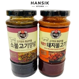 Sốt ướp thịt nướng Hàn quốc Beksul Bulgogi heo và bò 290g - Hansik Kitchen