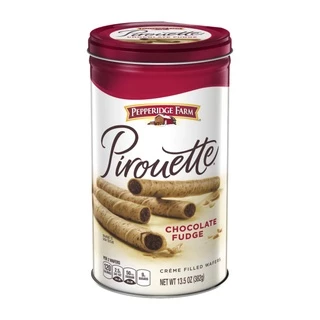 Bánh quế Pirouette 382g - Chocolate Fudge - Pepperidge Farm [HÀNG MỚI VỀ VỚI DATE MỚI NHẤT]