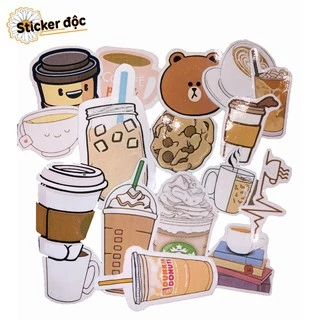 Sticker COFFE chống nước cao cấp bền đẹp phong cách COFFE Dán điện thoại, laptop, vali, mũ bảo hiểm