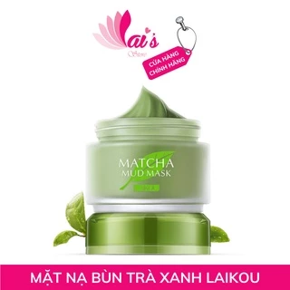 Mặt Nạ Bùn Trà Xanh LAIKOU Matcha Mud Mask Dưỡng Ẩm, Làm Sạch Sâu, Giảm Và Ngăn Ngừa Mụn, Mụn Đầu Đen, Kiểm Soát Dầu