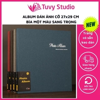 Album ảnh cỡ 27x29 cm , 23x23 cm, 34x32 cm có sẵn keo dán bìa giấy sang trọng dán nhiều cỡ ảnh Tú Vy Studio