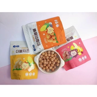 Bánh Bi Bebecook Nguyên Liệu Chính Từ Bắp Mix 3 Vị Cho Bé Ăn Dặm 12M+