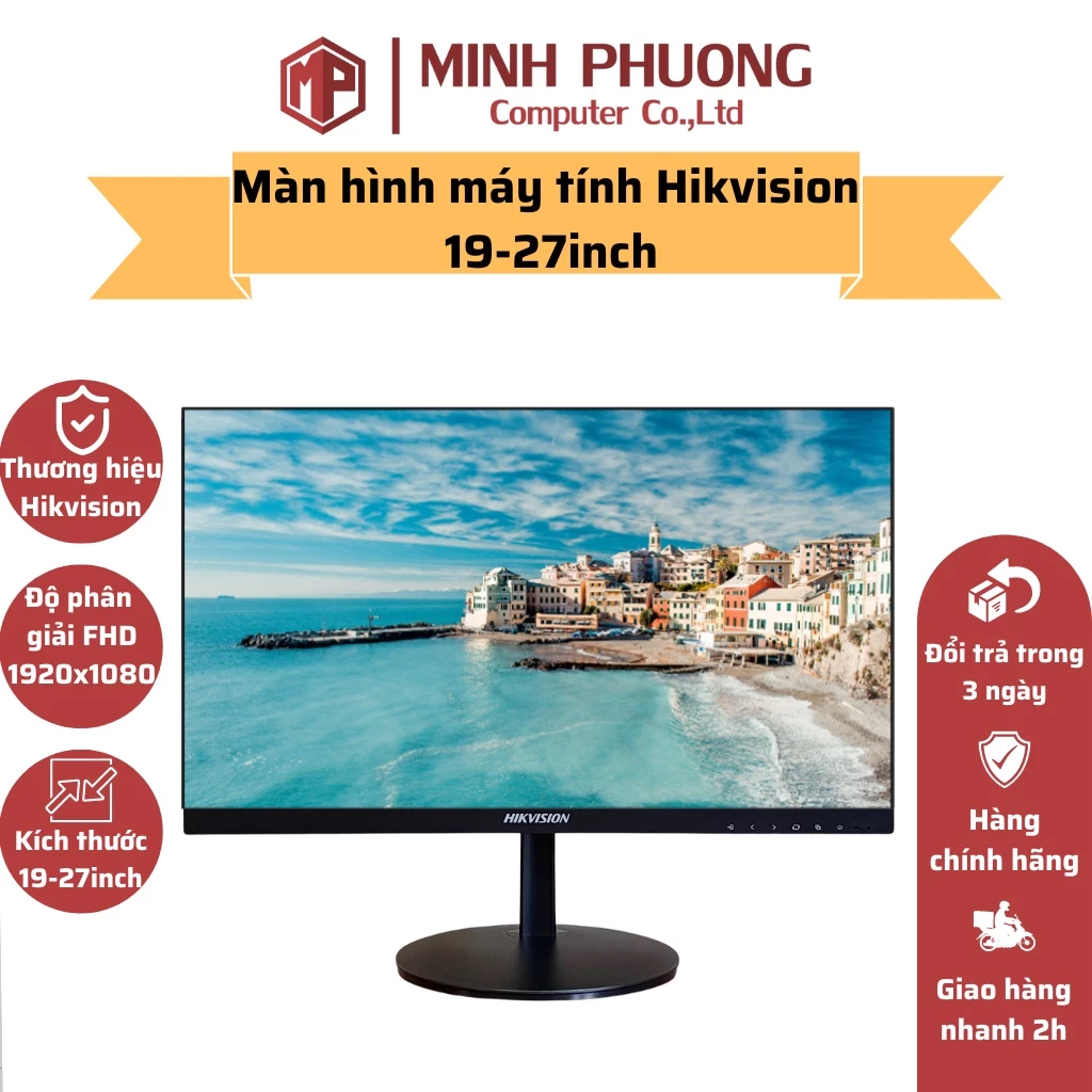 Màn hình máy tính full viền HIKVISION 22 - 27inch - Hàng chính hãng