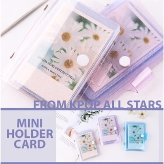 Sổ card mini Bling bling glitter trong suốt, đựng được 36 card 5.5x9 tới 6x9cm