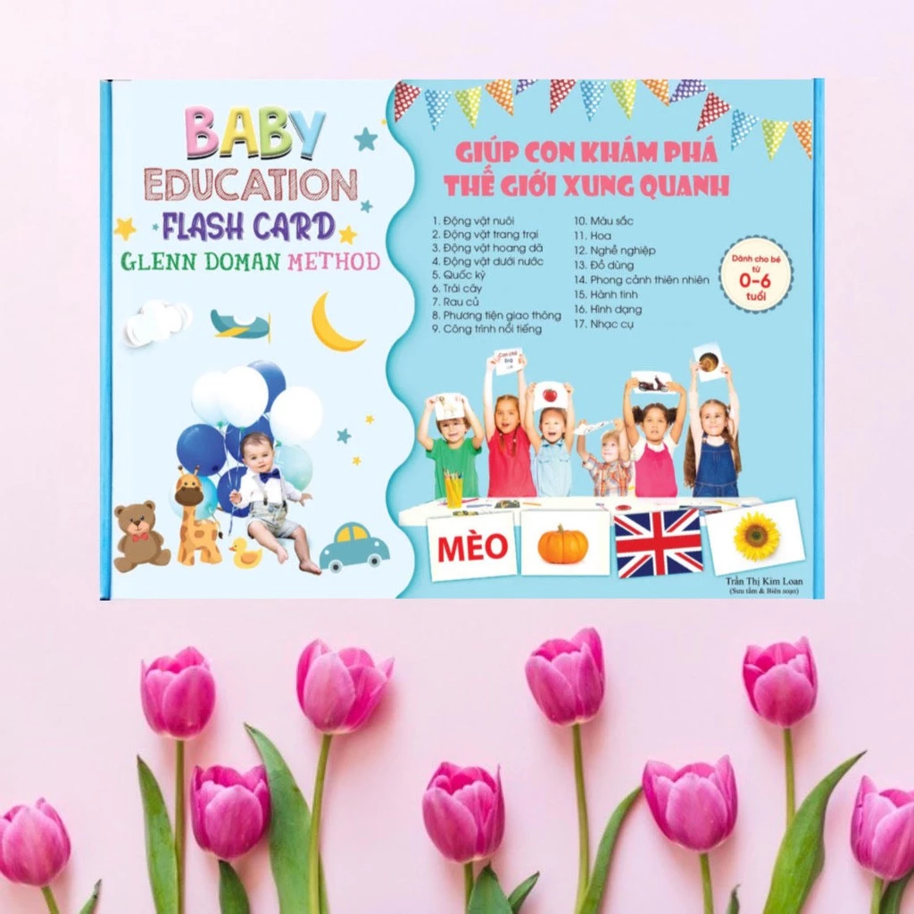 Giúp Con Khám Phá Thế Giới Xung Quanh Flashcard BABY GLENN DOMAN Thẻ Học Thông Minh Size To Chuẩn Ivory 350