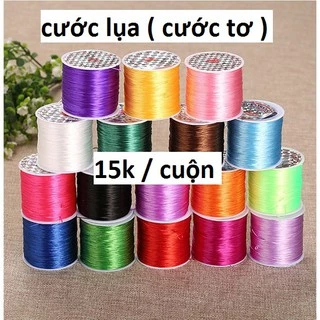 Cước lụa ( cước tơ ) sỉ : 1 cuộn 19k ( 40 mét ) [ Có đủ các loại cước màu ]