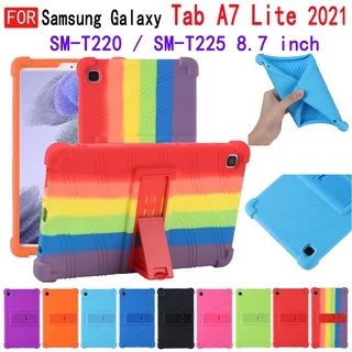 Ốp máy tính bảng silicon mềm chống sốc có giá đỡ cho  Đối với Samsung Galaxy Tab A7 Lite 8,7 inch T220 T225 2021