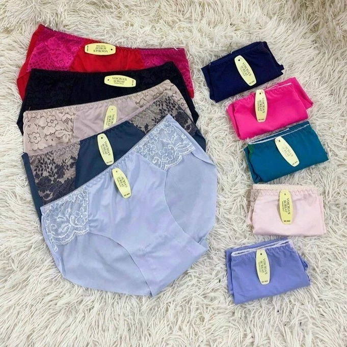 Set 10 Quần Lót Nữ Pha Ren 2 Bên - Sản Phẩm Chất Đẹp Điệu Đà Gợi Cảm Thoáng Mát Co Giãn