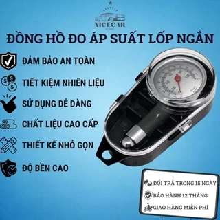 Đồng hồ đo áp suất lốp ô tô, xe máy chất lượng cao | Nhỏ gọn tiện lợi chính xác tuyệt đối