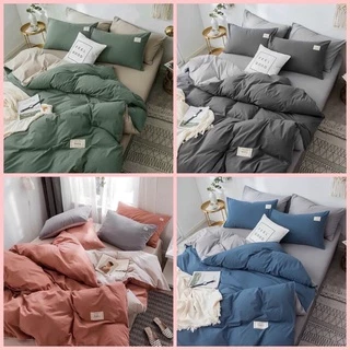 BỘ CHĂN GA GỐI COTTON TICI DAA Bedding dày mát, bộ drap nệm phong cách Hàn quốc cao cấp đủ màu đủ size