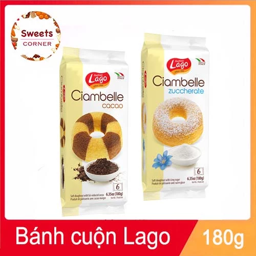 Bánh vòng với đường bột Gastone Ciambelle zuccherate 180g (4 loại)