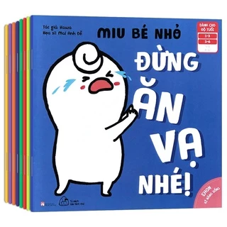 Sách Song ngữ Anh - Việt: Ehon Kĩ Năng Sống Miu Bé Nhỏ 8 quyển lẻ tùy chọn (1-6 tuổi)