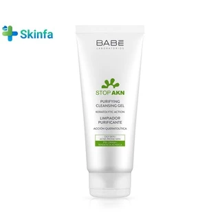 Sữa Rửa Mặt Cho Da Dầu Mụn Babé Stop Akn Purifying Cleansing Gel