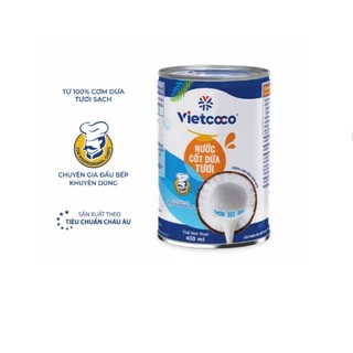 Nước cốt dừa tươi Vietcoco - Lon 400ml