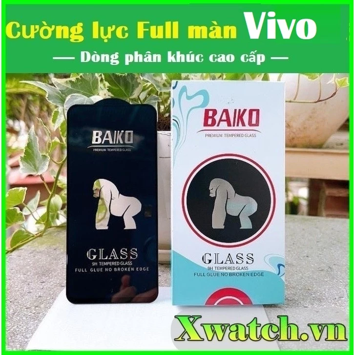 Cường lực Full màn BAIKO Vivo Y12s Y15s Y20 Y21 Y21s Y50 Y51 V15 Y100