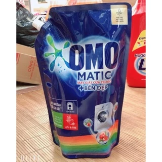 Nước giặt Omo Matic máy giặt cửa trước 1.8kg + Tặng 1 gói Comfort 580ml
