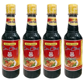 [ NGON ĐẬM ĐÀ HƠN ] Combo 4 chai nước tương ngon Con Công Loại 1 Thành Phát (Mỗi chai 470ml) - Date mới 12 tháng.