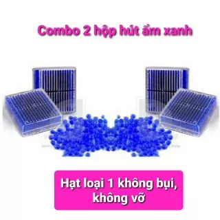 Combo 2 hộp hạt hút ẩm xanh chuyên dùng cho máy ảnh