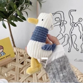 Móc khoá vịt vằn cute, Móc khoá Trang trí balo, túi tote, móc treo chìa khoá vịt bông quà tặng bạn bè, người yêu