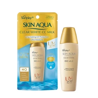 Sữa Chống Nắng Skin Aqua Clear White CC Milk Sunplay 25Gr