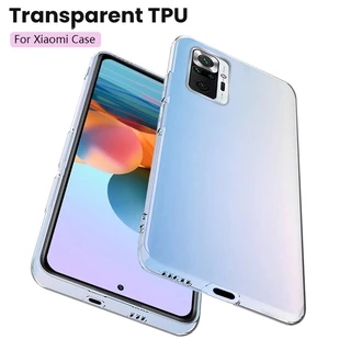 Ốp Lưng Silicone Trong Suốt Cho Xiaomi Poco F3 F2 Pro Mi 11 Pro Mi 11 Lite Mi 10s Redmi Note 10 Pro Max Redmi K40 Pro