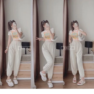 [ 𝐅𝐑𝐄𝐄 𝐒𝐇𝐈𝐏 ] SET ÁO CRT HOẠT HÌNH MIX QUẦN BOM THỤNG NHUNG TĂM HÓT LẮM Ạ HÀNG L1