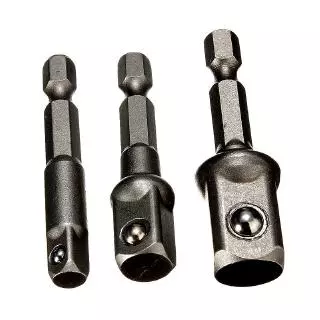 Set 3 Mũi Lục Giác 1 / 4 Chuôi Lục Giác Sang Đầu Bulong 1 / 4" - 3 / 8" - 1 / 2"