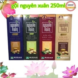 Dầu gội dược liệu Nguyên Xuân chai vòi 250ml chính Hãng Dược phẩm Hoa Linh