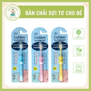 Vỉ xuất hàn - Bàn chải đánh răng sợi tơ cho bé siêu mềm mại