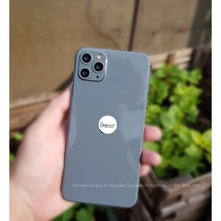 Tấm Dán Skin mặt sau Glossy Nardo Grey Full Viền Dành cho 5 6 7 8 6plus 7plus 8plus X XS XR XSMAX 11 PRO MAX