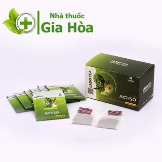 Trà túi lọc Actiso / Atiso Premium (Cao cấp) Ladotea (Ladophar Đà Lạt) tăng chức năng gan mật, lợi tiểu (Hộp 20 gói)