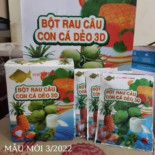 (1 hộp) Thạch rau câu con cá dẻo (12 gói x 12g)