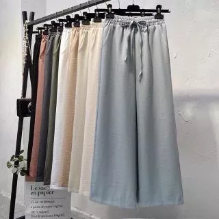 Quần ống sớ ống rộng culottes dáng dài chất đũi đẹp, thoáng mát, dễ chịu