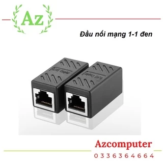 Đầu Nối Dây Mạng Lan Rj45 Female Sang Female Cat6 - Lan Rj45-2- Đầu nối dây mạng LAN RJ45 ( đầu nối mạng 1-1 đen)