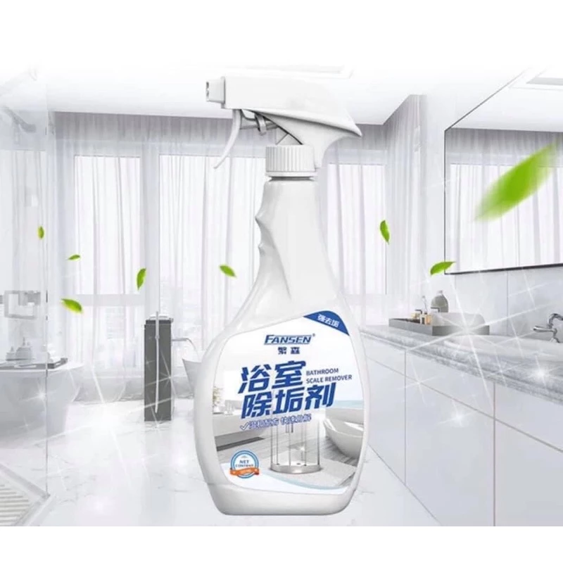 Dung dịch tẩy rửa nhà tắm, vòi inox, cặn canxi nhà tắm Fansen 500ML