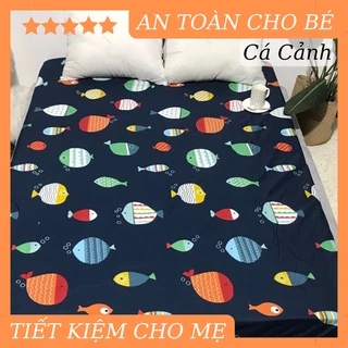 [BÁN RẺ LẤY TƯƠNG TÁC] Ga Chống Thấm Cotton Hàn Quốc, Nằm Trực Tiếp Không Nóng, Không Sột Soạt [Cá Cảnh]