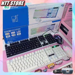 Combo phím chuột giả cơ G21 Chuyên Game led 7 màu dành cho các game thủ - NTT Store