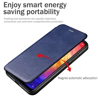 Ốp Bao Da Điện Thoại Nắp Lật Nam Châm Kiêm Ví Đựng Thẻ Samsung Galaxy S7 Edge S8 S9 S10 Plus S10e S10 5G S10+ S9+ S8+