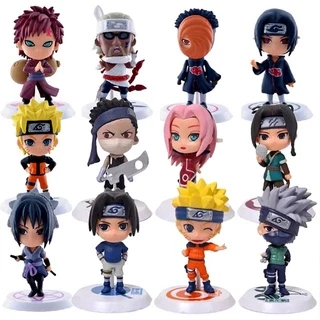 Bộ 12 Mô Hình Nhân Vật Uzumaki Naruto / Uchiha Sasuke / Haruno Sakura / Hatake