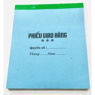 💥Compo 5 cuốn Phiếu giao hàng 1 liên 100 tờ