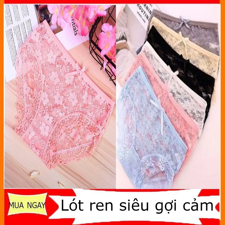 [RẺ VÔ ĐỐI ]10 Quần lót ren gợi cảm sexy siêu mỏng xuyên thấu nhiều màu-HTCBIKINI