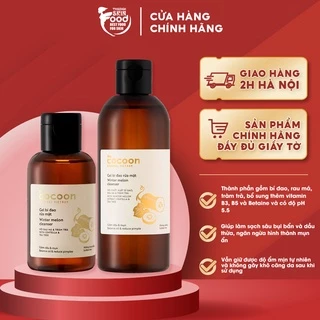 Gel Rửa Mặt Làm Sạch Da Dịu Nhẹ Chiết Xuất Bí Đao The Cocoon Winter Melon Cleanser 140ml