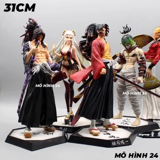 [31CM] Mô hình nhân vật Kimetsu no Yaiba có base thượng huyền lục inosuke và yoriichi cỡ lớn demon slayer figure mô hình