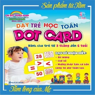 Bộ Thẻ Học Toán Dot Car - Thẻ Dot Card thẻ toán học cho bé 3-6 Tuổi