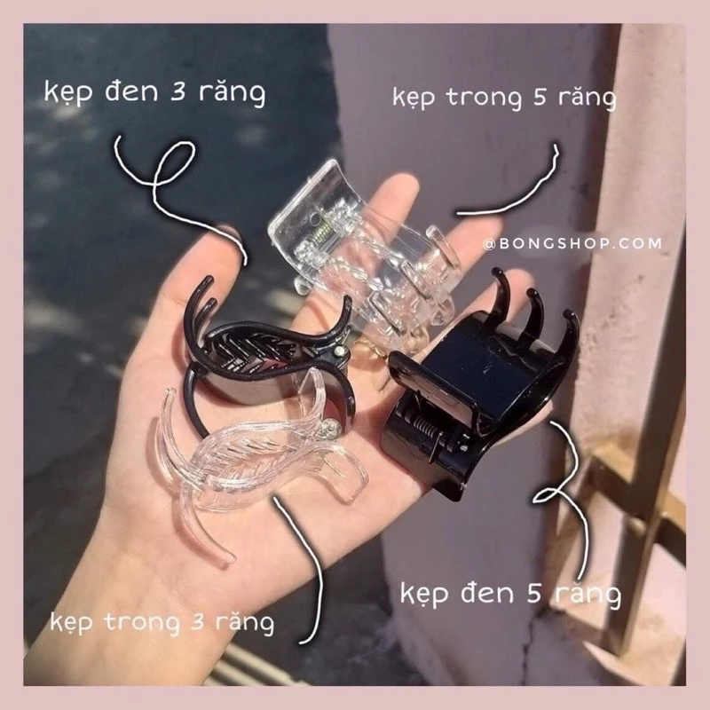 Kẹp Tóc Càng Cua 3 Răng -5 Răng.Kẹp tóc gọn gàng cho mùa hè Gia dụng Yến Nhi