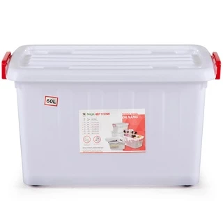 Thùng Nhựa Đa Năng  Có bánh xe đẩy (30L - 60L - 80L - 90L - 140L) Đủ Size Lớn Nhỏ Hiệp Thành HI