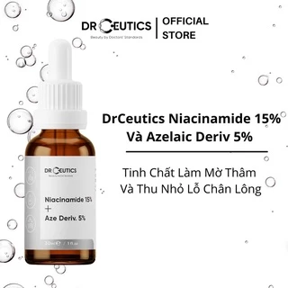 [30gr] Serum Vitamin B3 15% DrCeutics Niacinamide 15% + Azelaic 5% Dr Ceutics - Làm Sáng thải độc Đều Màu Da giảm mụn